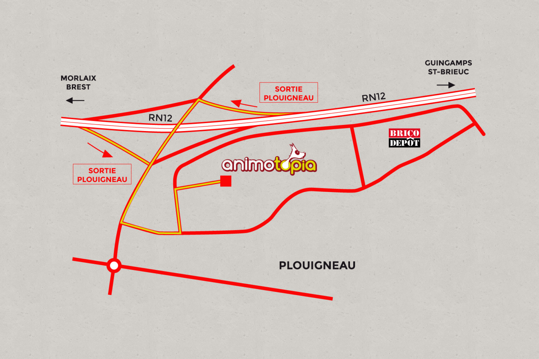 Animotopia Animalerie Morlaix Plan Acces